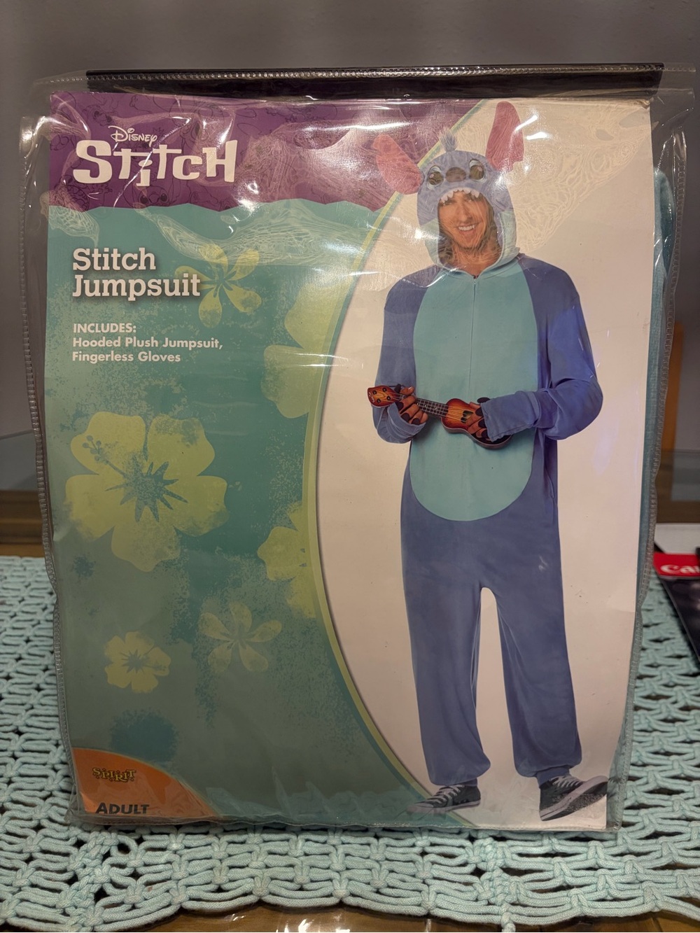 Spirit Disney Stitch Plush Jumpsuit Costume - Blue and Light Blue